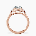 14kt Rose Gold Beatrice Marquise Side Stone Lab Diamond Ring side right image one