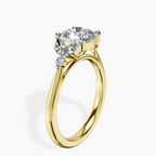 18kt Yellow Gold Beatrice Marquise Side Stone Lab Diamond Ring standing product image one