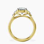 18kt Yellow Gold Beatrice Marquise Side Stone Lab Diamond Ring side right image one