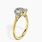 14kt Yellow Gold Beatrice Marquise Side Stone Lab Diamond Ring standing product image one