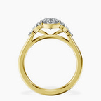 14kt Yellow Gold Beatrice Marquise Side Stone Lab Diamond Ring side right image one