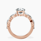 1.41 ct. round Frances Ring in 18kt rose gold side right image one