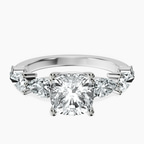 Platinum Frances Side Stone Lab Diamond Ring front image