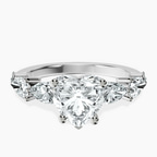 Platinum Frances Side Stone Lab Diamond Ring front image
