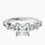 Platinum Frances Side Stone Lab Diamond Ring front image