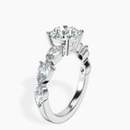 2.82 ct. round Frances Ring in platinum standing product image one