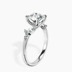 2.82 ct. round Emmeline Ring in 14kt white gold standing product image one