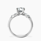 2.82 ct. round Emmeline Ring in 14kt white gold side right image one