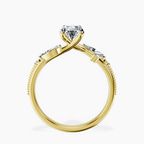 2.59 ct. pear Emmeline Ring in 18kt yellow gold side right image one
