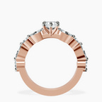 18kt Rose Gold Pamela Eternity Side Stone Lab Diamond Ring side right image one