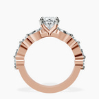 2.06 ct. oval Pamela Ring in 14kt rose gold side right image one