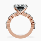 18kt Rose Gold Pamela Eternity Side Stone Lab Diamond Ring side right image one