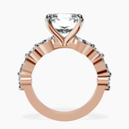 18kt Rose Gold Pamela Eternity Side Stone Lab Diamond Ring side right image one