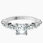 Platinum Pamela Eternity Side Stone Lab Diamond Ring front image