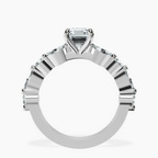 Platinum Pamela Eternity Side Stone Lab Diamond Ring side right image one