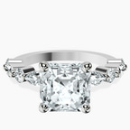 Platinum Pamela Eternity Side Stone Lab Diamond Ring front image