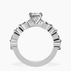 Platinum Pamela Eternity Side Stone Lab Diamond Ring side right image one