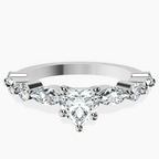Platinum Pamela Eternity Side Stone Lab Diamond Ring front image