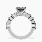 Platinum Pamela Eternity Side Stone Lab Diamond Ring side right image one