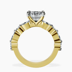 18kt Yellow Gold Pamela Eternity Side Stone Lab Diamond Ring side right image one