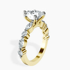 10kt Yellow Gold Pamela Eternity Side Stone Lab Diamond Ring standing product image one