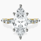 18kt Yellow Gold Pamela Eternity Side Stone Lab Diamond Ring front image