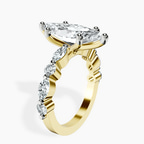 18kt Yellow Gold Pamela Eternity Side Stone Lab Diamond Ring standing product image one