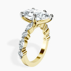 18kt Yellow Gold Pamela Eternity Side Stone Lab Diamond Ring standing product image one