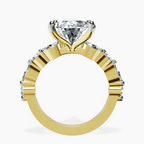 18kt Yellow Gold Pamela Eternity Side Stone Lab Diamond Ring side right image one