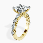 18kt Yellow Gold Pamela Eternity Side Stone Lab Diamond Ring standing product image one