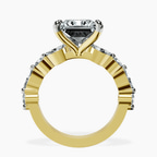 18kt Yellow Gold Pamela Eternity Side Stone Lab Diamond Ring side right image one