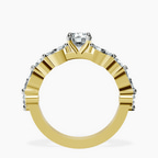 10kt Yellow Gold Pamela Eternity Side Stone Lab Diamond Ring side right image one