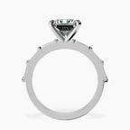 Platinum Kimberly Baguette Side Stone Lab Diamond Ring side right image one