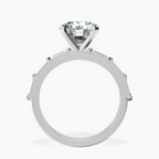 2.82 ct. round Kimberly Ring in 18kt white gold side right image one