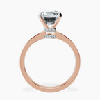 18kt Rose Gold Ember Secret Halo Lab Diamond Ring side right image one