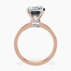 18kt Rose Gold Ember Secret Halo Lab Diamond Ring side right image one