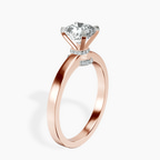 1.49 ct. cushion Ember Halo Ring in 10kt rose gold standing product image one