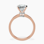 18kt Rose Gold Ember Secret Halo Lab Diamond Ring side right image one