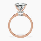 10kt Rose Gold Ember Secret Halo Lab Diamond Ring side right image one