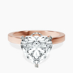 18kt Rose Gold Ember Secret Halo Lab Diamond Ring front image