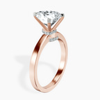 18kt Rose Gold Ember Secret Halo Lab Diamond Ring standing product image one