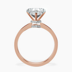 18kt Rose Gold Ember Secret Halo Lab Diamond Ring side right image one