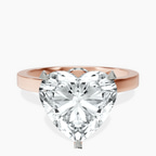 18kt Rose Gold Ember Secret Halo Lab Diamond Ring front image