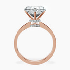 18kt Rose Gold Ember Secret Halo Lab Diamond Ring side right image one