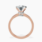 18kt Rose Gold Ember Secret Halo Lab Diamond Ring side right image one