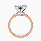 14kt Rose Gold Ember Secret Halo Lab Diamond Ring side right image one