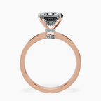 18ct Rose Gold Ember Secret Halo Lab Diamond Ring side right image one