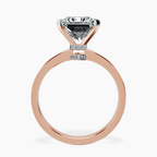 18kt Rose Gold Ember Secret Halo Lab Diamond Ring side right image one