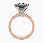 18kt Rose Gold Ember Secret Halo Lab Diamond Ring side right image one