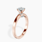 10kt Rose Gold Ember Secret Halo Lab Diamond Ring standing product image one